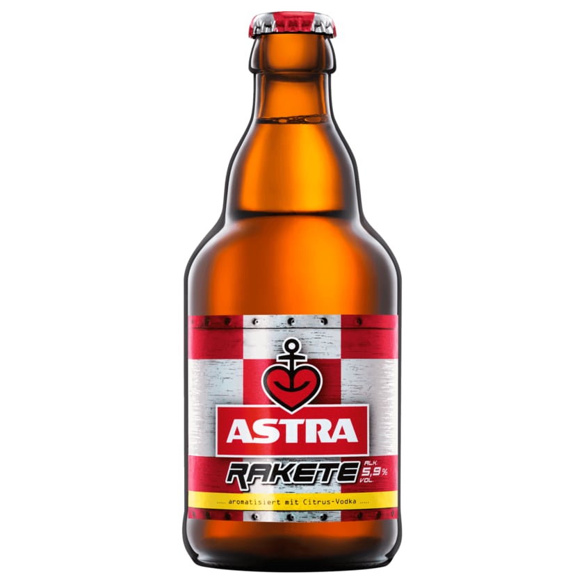 Astra Rakete mit Citrus-Vodka 0,33l